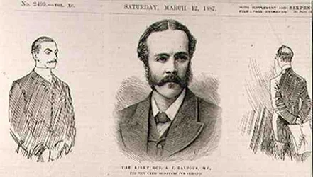 The Right Hon. A. J. Balfour (1848-1930), M.P., the New Chief Secretary for Ireland